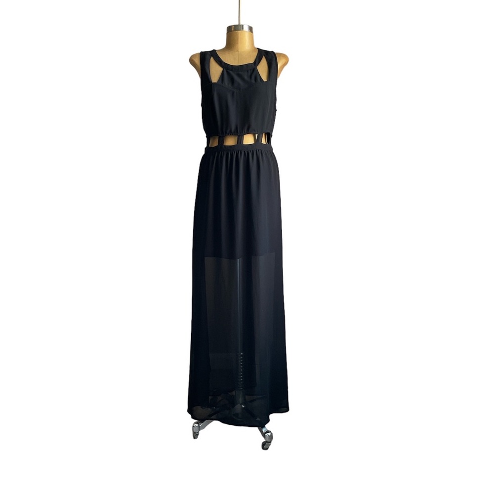 * Asymmetric Cut-outs Sleeveless Long Dress Wedding Summer Prom Cocktail P…